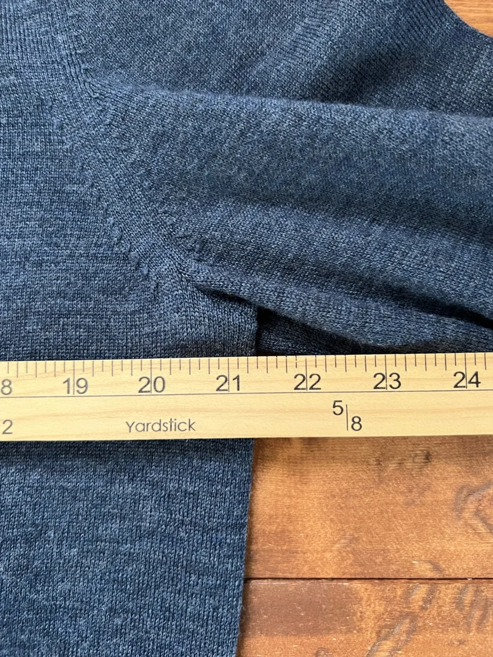 Banana Republic 100% Merino Wool Men's Large Polo Sweater Long Sleeves Blue